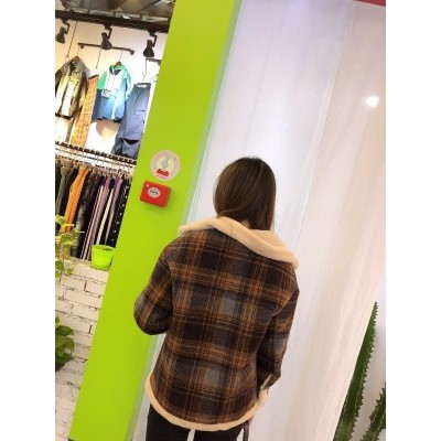Áo khoác caro lót lông siêu mềm