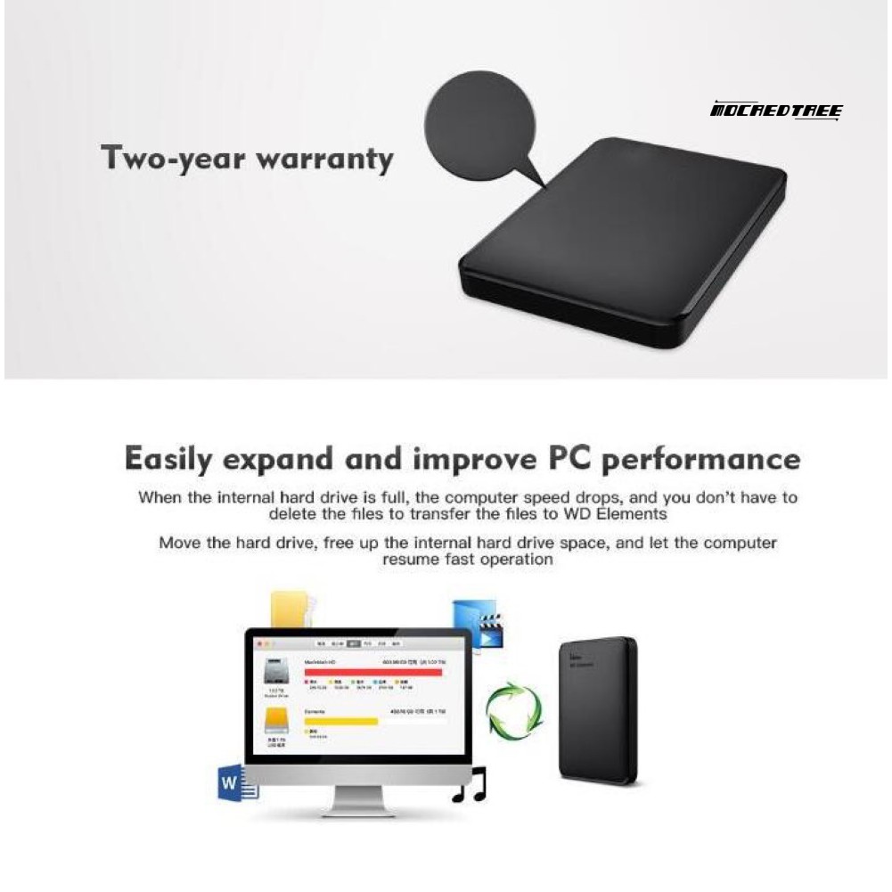 Ổ Cứng Ngoài Mocr Wd 500gb / 1tb / 2tb 2.5inch Usb 3.0 | BigBuy360 - bigbuy360.vn