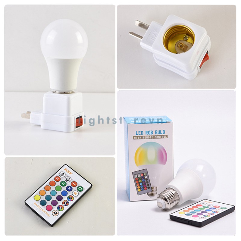 Bóng đèn led nhiều màu sắc E27 dòng điện 85-265V trang trí tiện dụng