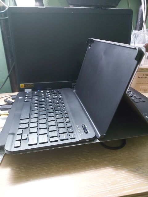 Bao Da Kèm Bàn Phím Không Dây Cho Samsung Galaxy Tab S6 Lite 10.4 inch  2020