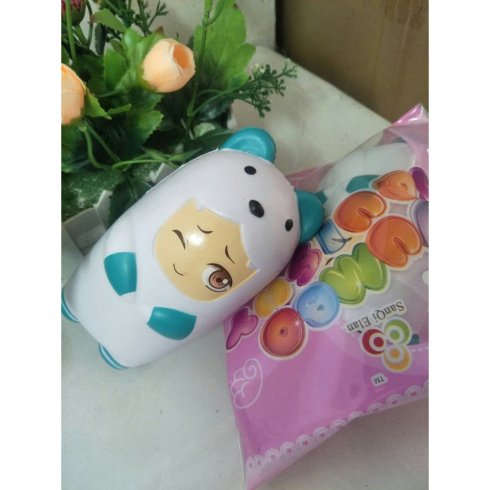 Squishy Lớn JUMBO Hình CẬU BÉ GẤU người trắng Đồ Chơi Xốp Giảm Stress Hình mềm mịn dễ Thương đàn hồi Cho Bé