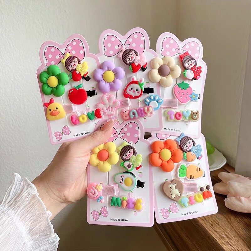 SET 5 CHI TIẾT KẸP TÓC CHO BÉ YÊU