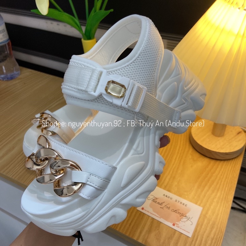 Sandal xích đế bánh mì cao 7,5cm ⚡️ANDUSTORE⚡️