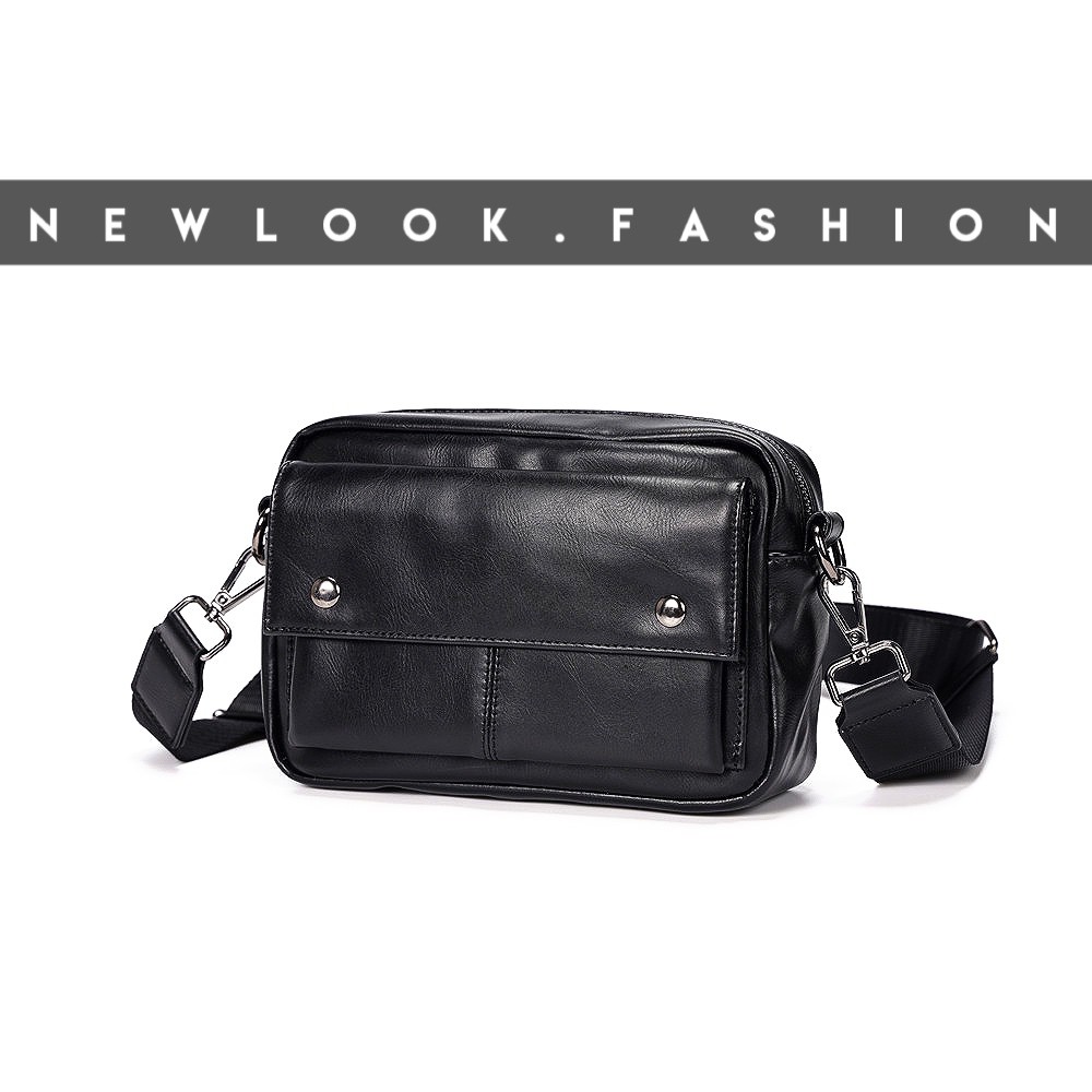 [Mã 2611THTRANG100K hoàn 10% xu đơn 99K] ★ TÚI CHÉO DA TRƠN NGĂN NGOÀI NẮP GẬP KHOÁ NAM CHÂM | BigBuy360 - bigbuy360.vn