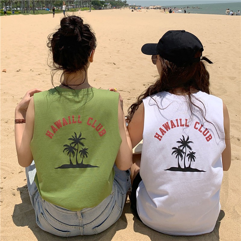 [Mã FAMAYWA giảm 10K đơn 50K] Áo 3 lỗ bóng rổ nữ ZOZORO áo thun form rộng in hình HAWAILL CLUB chất đẹp mát | BigBuy360 - bigbuy360.vn