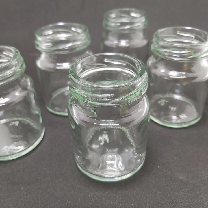 Hũ chưng yến thủy tinh 70ml  nắp thiếc vàng – Lọ đựng sữa chua – Hủ yaourt
