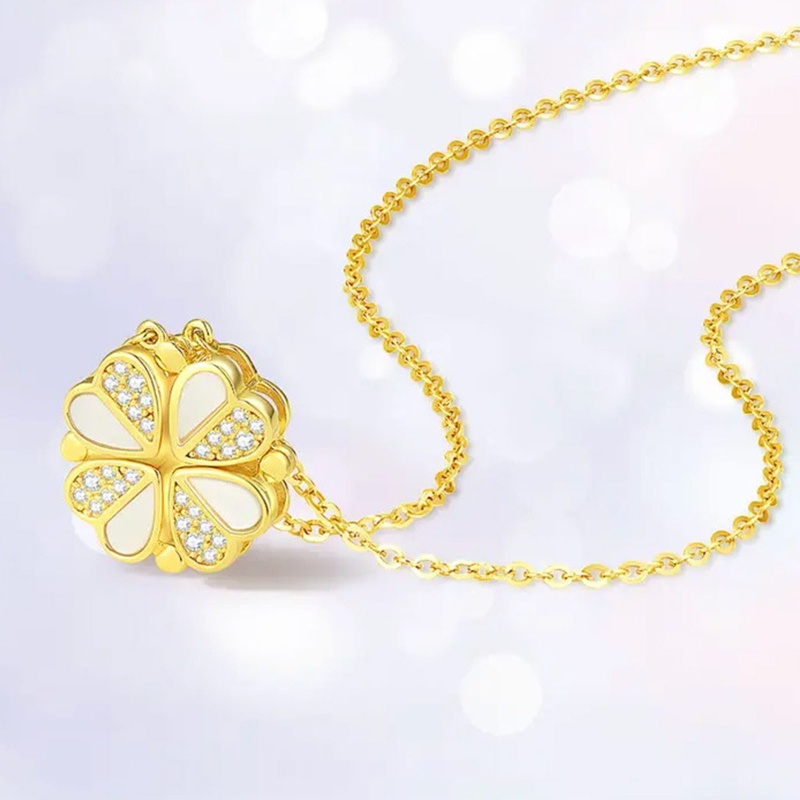 Vòng cổ Mặt Trái Tim Đính Đá Thời Trang Cho Nữ