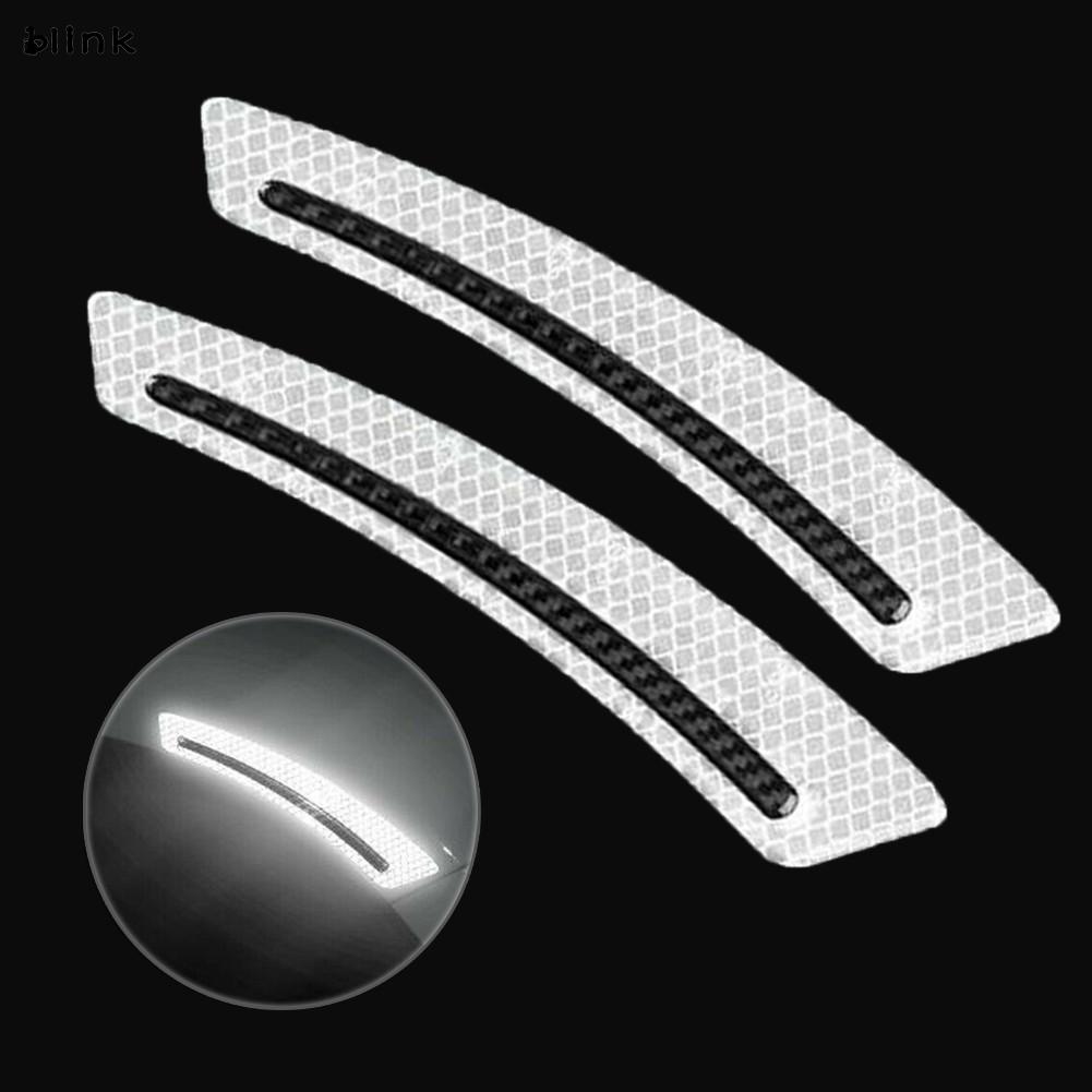 Miếng Dán Viền Bánh Xe Phản Quang Bằng Sợi Carbon Kích Thước 18.5x3.5cm
