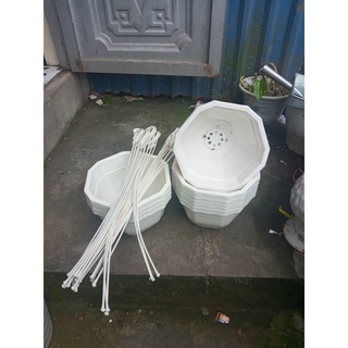 Combo 10 chậu nhựa treo kẹp giá tại xưởng rộng 22cm cao 15cm