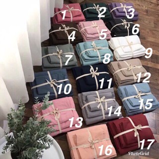 Bộ chăn ga gối cotton đũi - cao cấp