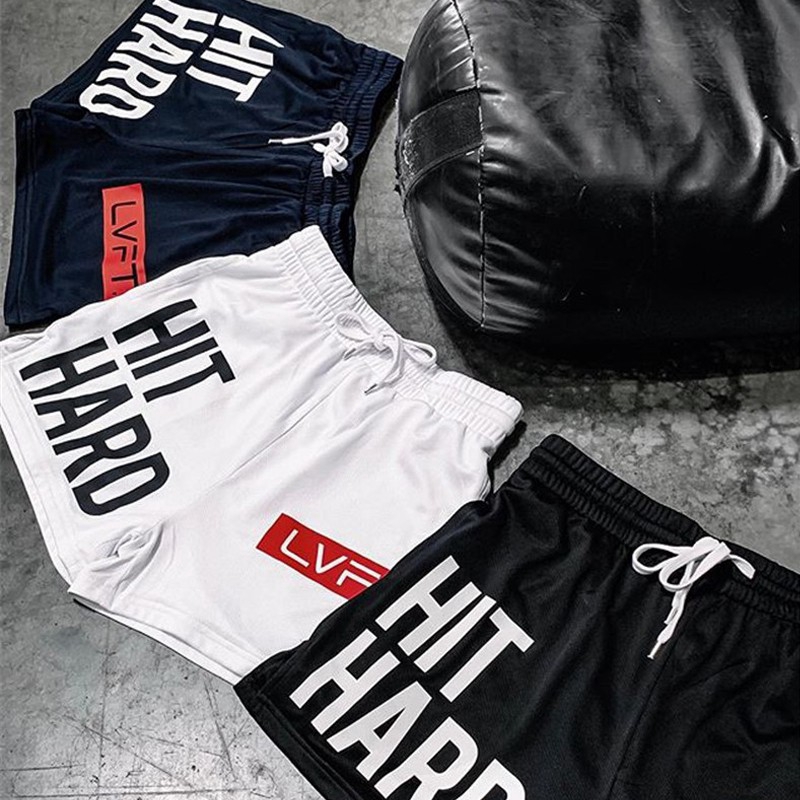 LIVE FIT Tide Brand Sports Shorts Thin Section Men's Fitness Jogging Speed Dry Breathable Training Pants