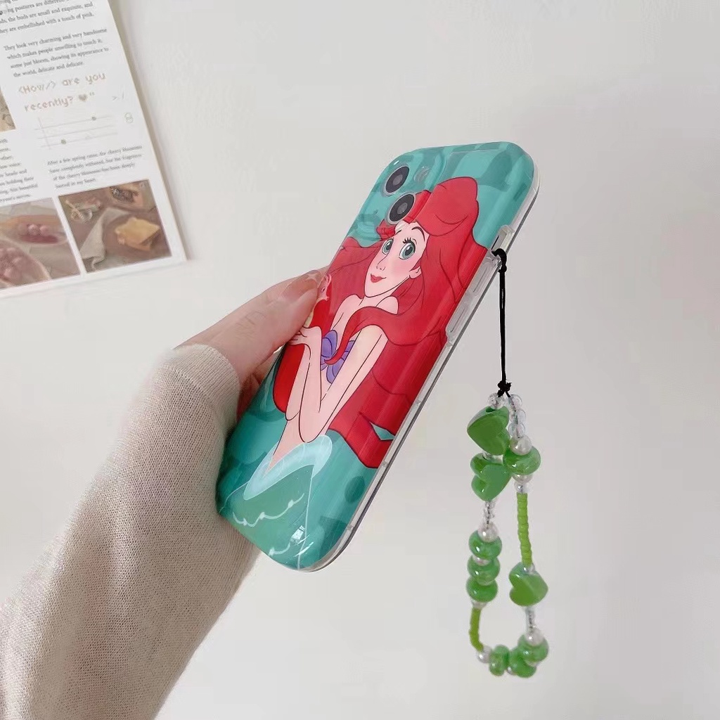 Ốp Điện Thoại Mềm Chống Sốc Hình Nàng Tiên Cá Cho iPhone 13 Pro Max 12 11 Pro Max X XR XS Max
