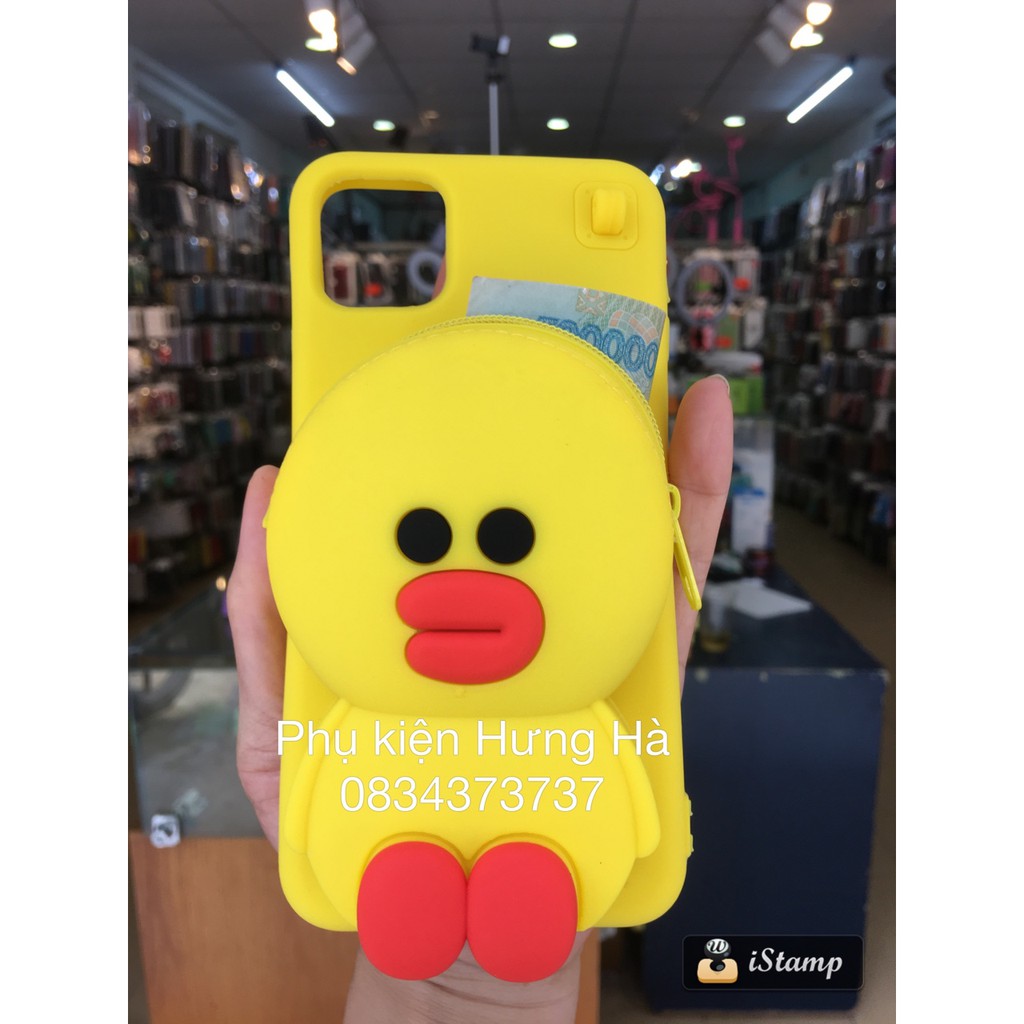 &lt; RẺ VÔ ĐỊCH&gt; ỐP LƯNG 3D TÚI VÍ HÌNH THÚ KÈM DÂY CHO  ỐP IPHONE 11 SILICON DẺO DÙNG MÃI KHÔNG CŨ ,CHỐNG BÁN BẨN