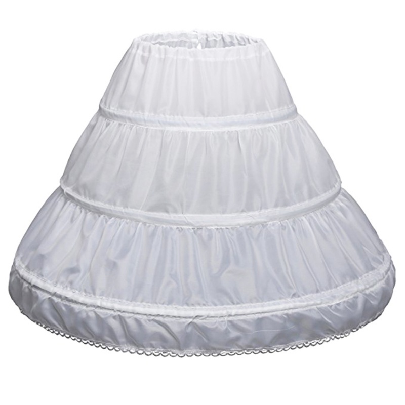 Áo Khoác Petticoat Chữ A 3 Vòng Phối Ren Màu Trắng Cho Bé