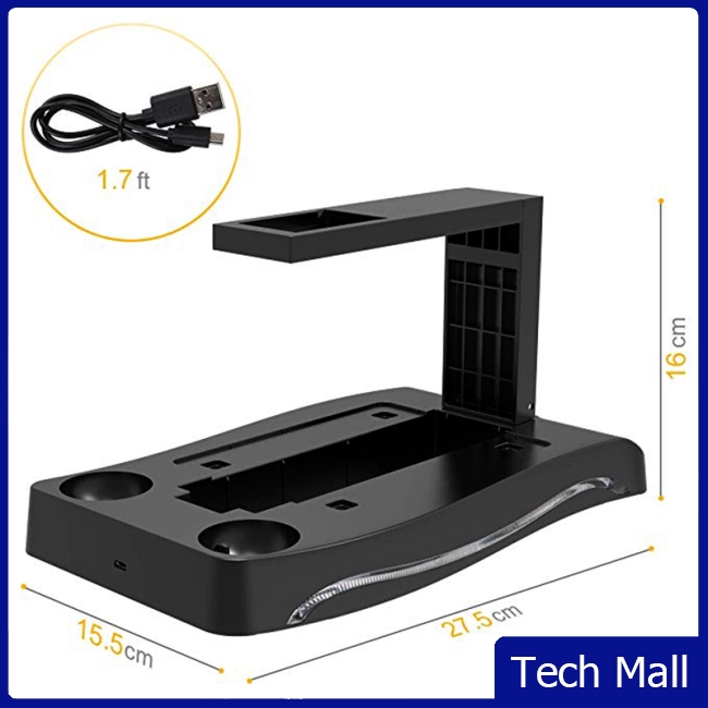 Second Generation 4 in 1 PS4 PS Move VR Charging Storage Stand PSVR Headset Bracket for PS VR Move