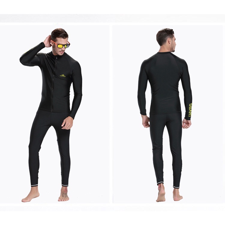 Áo bơi nam dài tay chống nắng, tia UV cao cấp co giãn có khóa thờI trang thể thao AN745