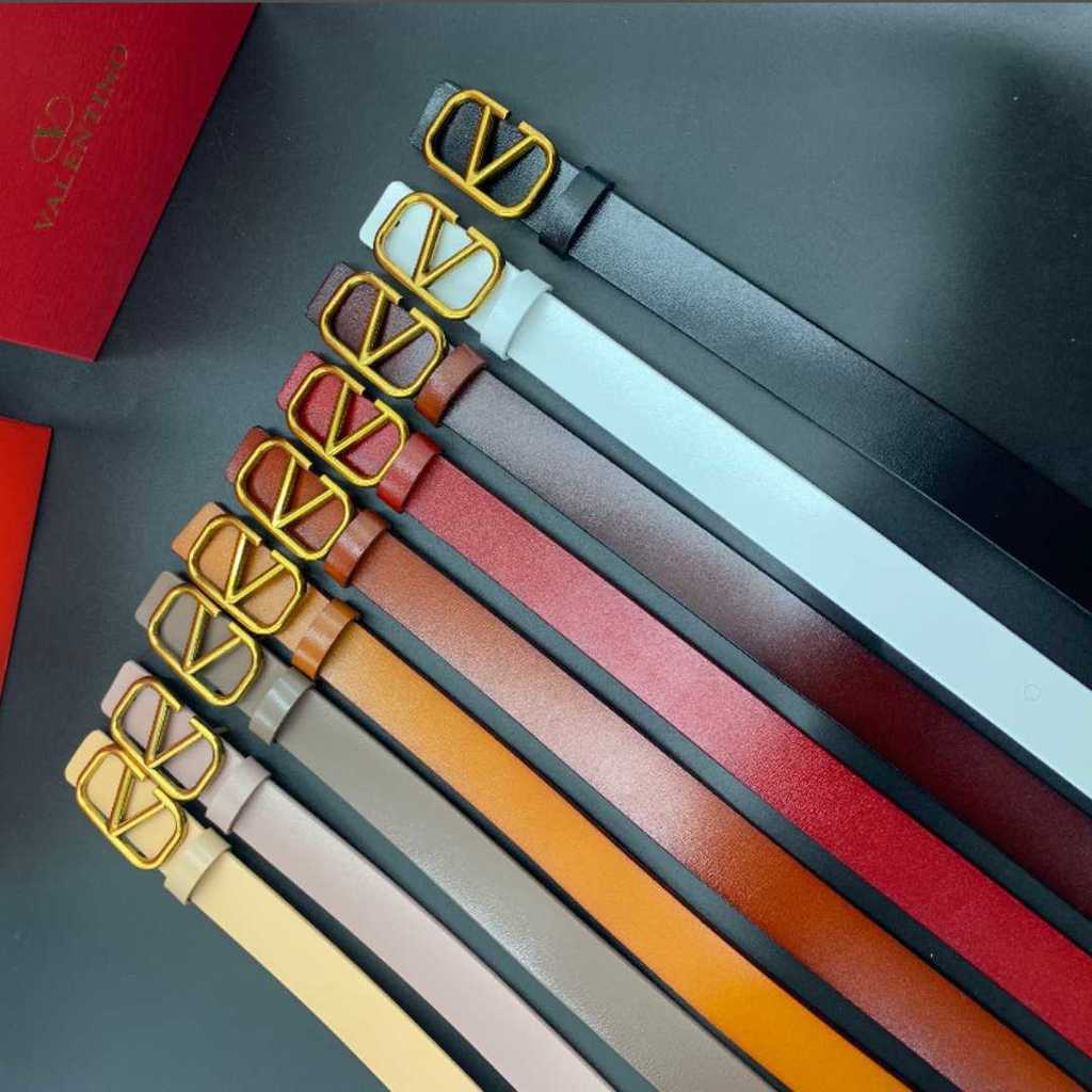 Thắt Lưng Valentino Vaentino! Hàng Có Sẵn! Thắt Lưng Da Bò Thật Unisex