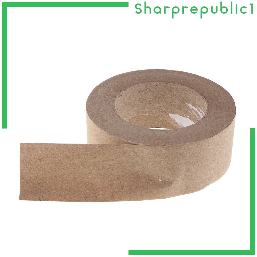 50m  Water Activated Kraft Paper Tape 36mm Width for Box Packaging and Sealing Commercial Quality, Courier Always Use