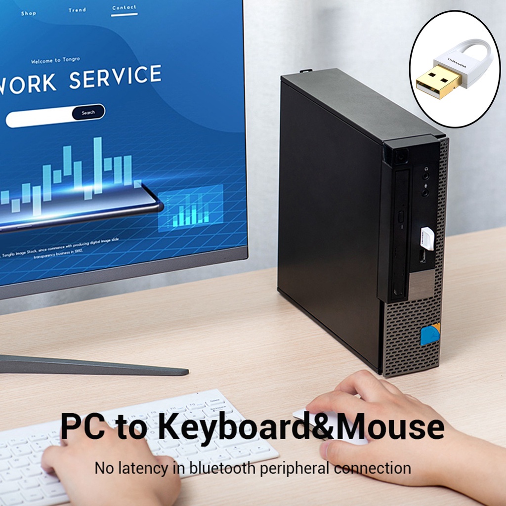 Thiết Bị Truyền Tín Hiệu Âm Thanh Bluetooth Cho Laptop Pc Đen | BigBuy360 - bigbuy360.vn