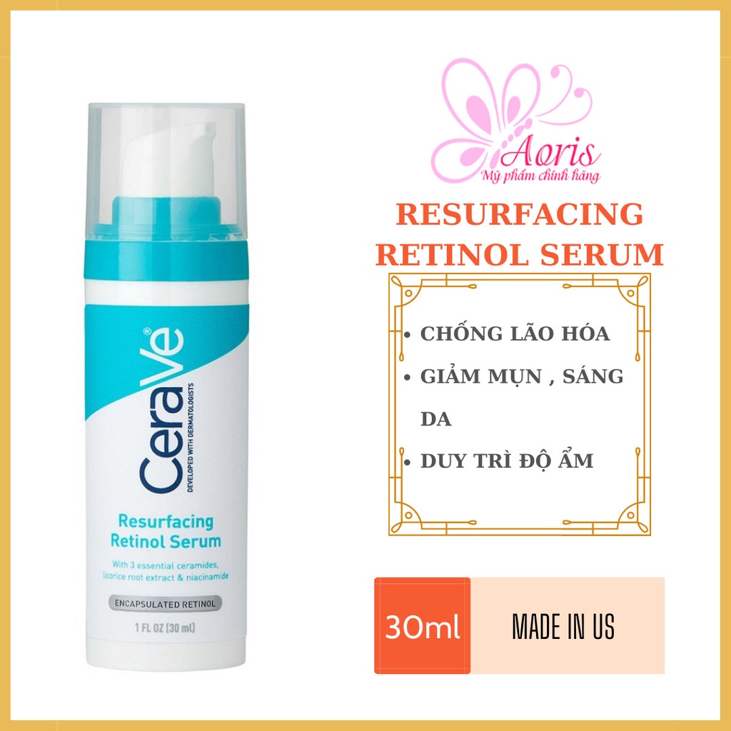 Tinh chất tái tạo da CeraVe Resurfacing Retinol Serum 30ml