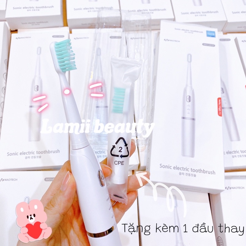 SALE 90% Bàn chải đánh răng điện NAOTECH sonic electric toothbrush Hàn Quốc cao cấp