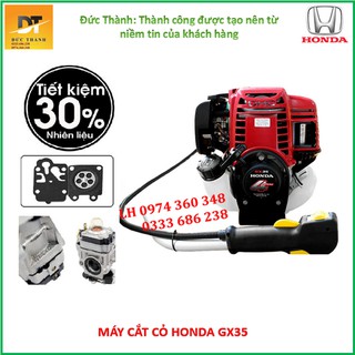Máy cắt cỏ HonDa GX35-Động cơ 4 kỳ-Tiết kiệm nhiên liệu0