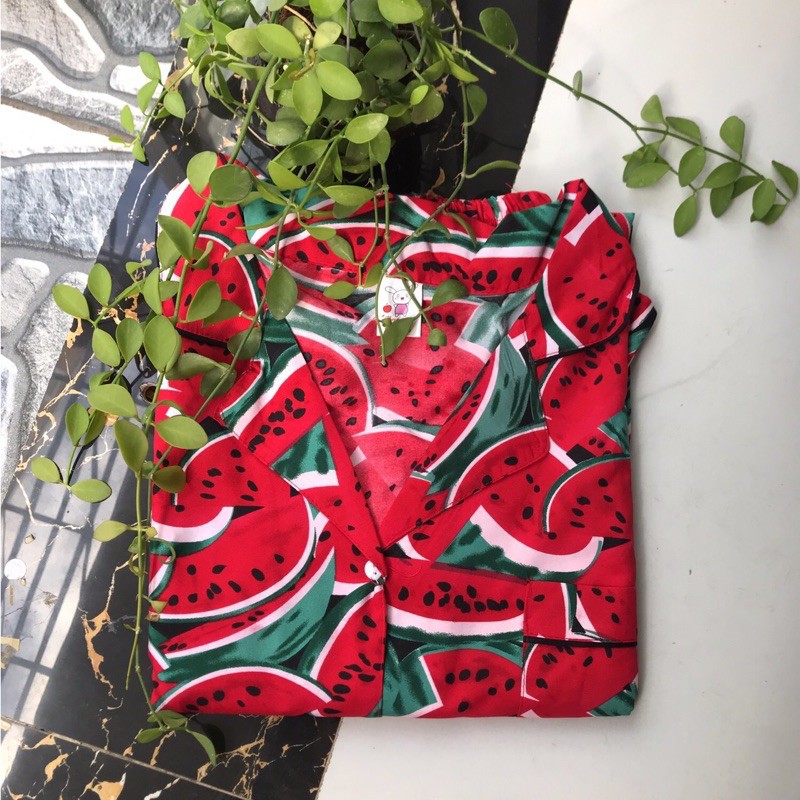 Bộ Pijama Kate Thái hoạ tiết kute 45-68kg