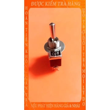 Công tắc gạt 2 chân loại tốt khoét lỗ phi 12 nbich