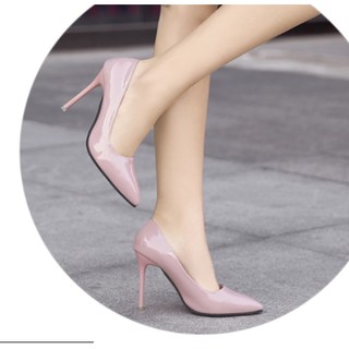 Dép cao gót nữ phấn hồng 7cm và 10cm