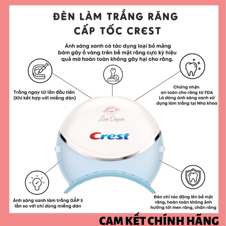 Đèn trắng răng Crest 3D White