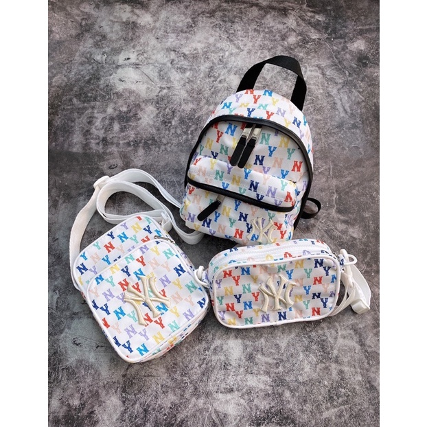 (ảnh thật) TÚI ĐEO CHÉO MONOGRAM CROSSBODY BAG WHITE/BLACK