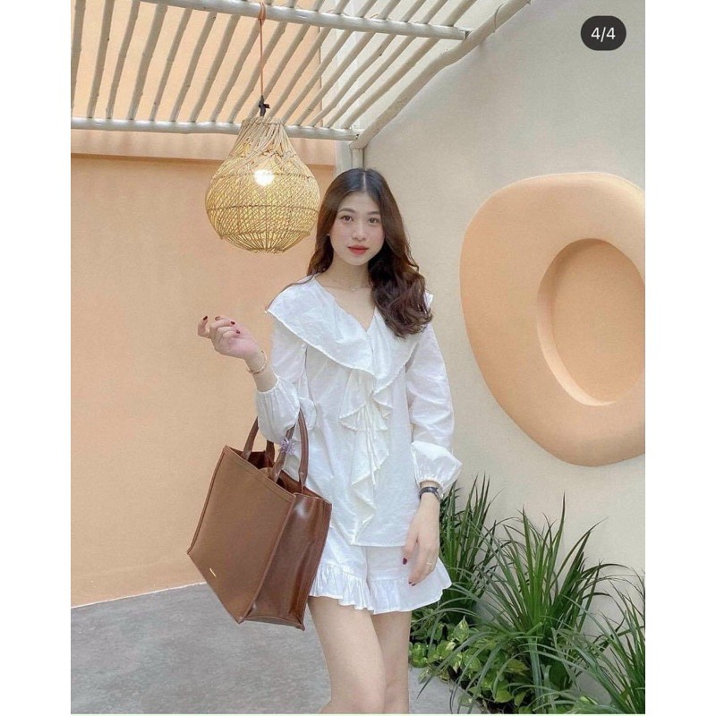 Set đồ SOBA SET thiết kế hàn xẻng chất vải linen cực mát quần có bo chun co giãn có lót không mỏng form chuẩn | BigBuy360 - bigbuy360.vn