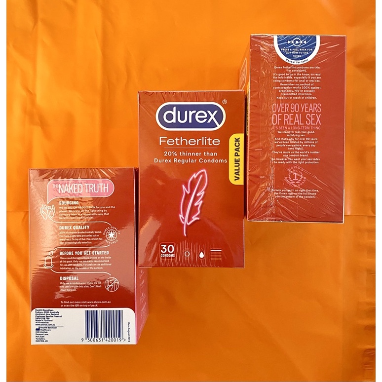 Bao cao su Durex siêu mỏng 30c hàng Úc