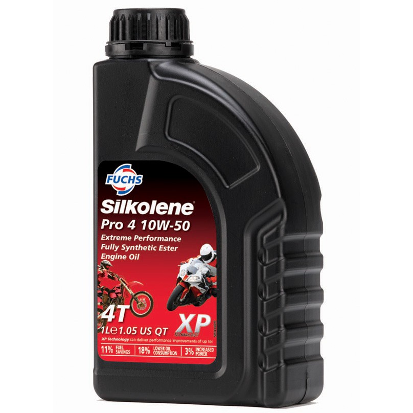 (10W50) Nhớt Fuchs Silkolene Pro 4 10W50 XP (Chai 1 Lít)  - Nhập khẩu UK