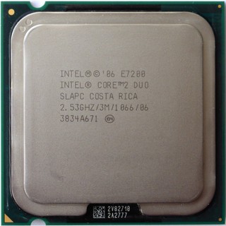Bộ xử lý Intel® Core™2 Duo E7200 - 3Mb bộ nhớ đệm, 2,53 GHz, 1066 MHz FSB cũ TCVIET