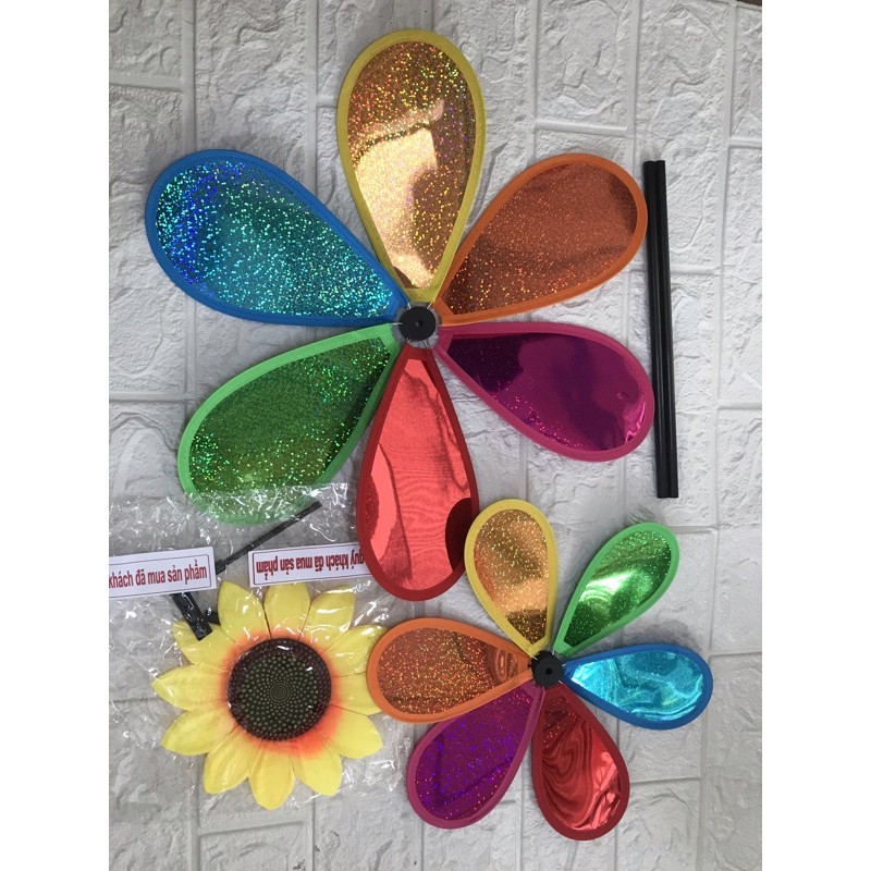 Chong chóng hoa hướng dương 🌻, mẫu y hình, tặng kèm keo 502.