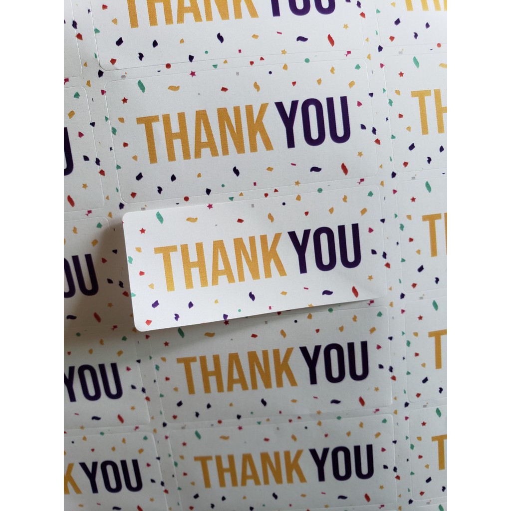 Tem thank you có sẵn