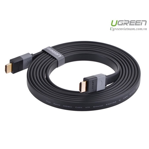 Dây HDMI Dẹt Dài 1M//1.5M/3M Lõi Đồng cao cấp Ugreen 30108/30109/30111