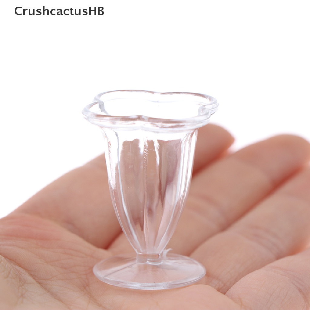 [CrushcactusHB] 12pcs/set Mini Ice Cream Sundae Cup Container DIY Clay Modeling Plastic Cup Toys Hot Sell