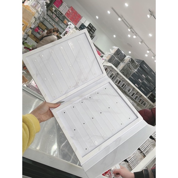 Quyển sổ trưng móng mẫu nam châm, 12 thanh dán mẫu