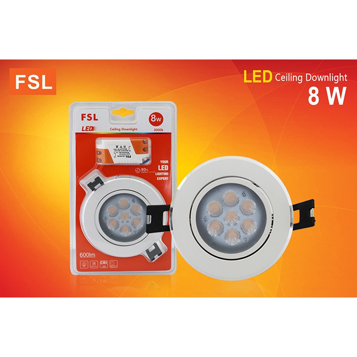 Đèn LED âm trần FSL 8W #FSS605 8W