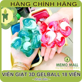 Viên / Nước giặt xả 3D Gelball NHẬT BẢN