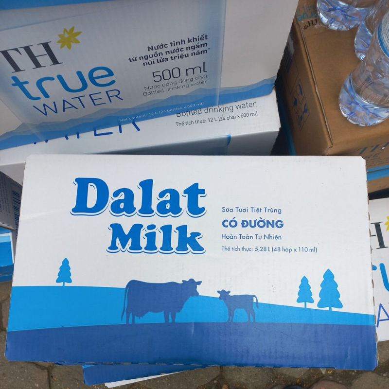 Sữa dalat milk hộp 110ml ít đường