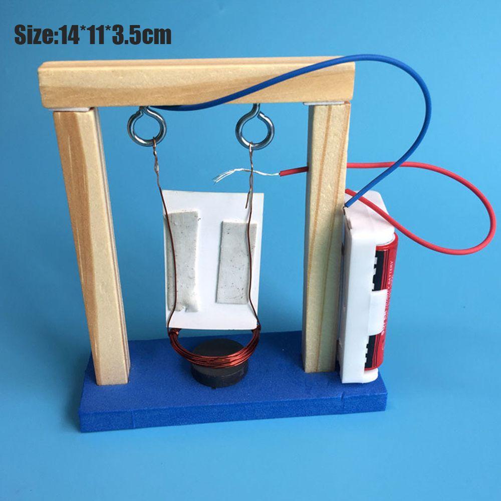 Bút Điện Từ Màu Cầu Vồng Bằng Gỗ Dùng Thí Nghiệm Khoa Học Cho Trẻ Em DIY
