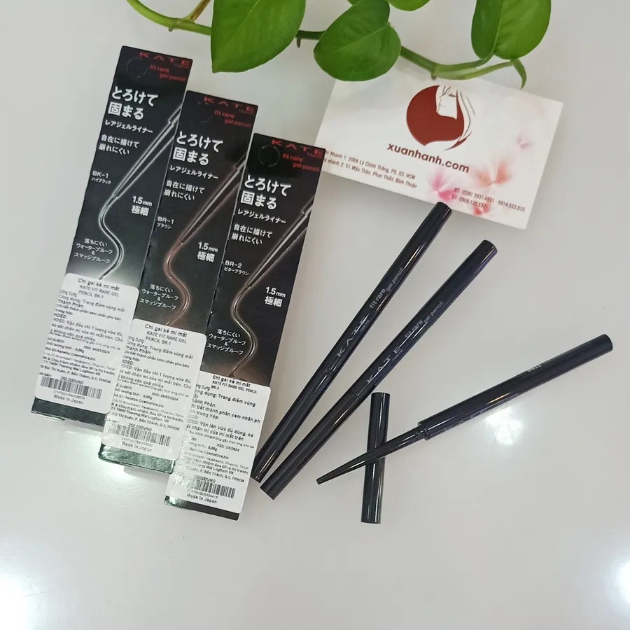 Chì kẻ mắt Kanebo Kate Fit Rare dạng gel, không lem trôi, nét mảnh cực đẹp