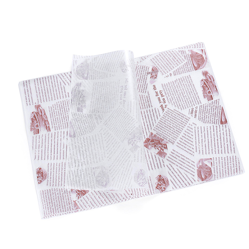 Túi Giấy Sáp Gói Bánh Mì Hamburger Chống Dầu Chống Dầu Trang Trí Thủ Công Cho Nhà Bếp