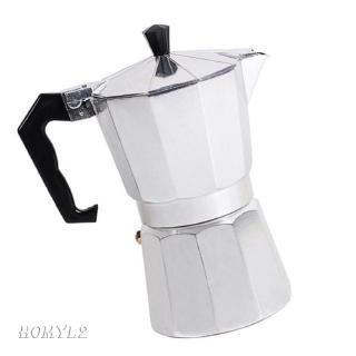 Moka Pot Coffee Maker Stovetop Espresso Maker, 3 Cups, Silver