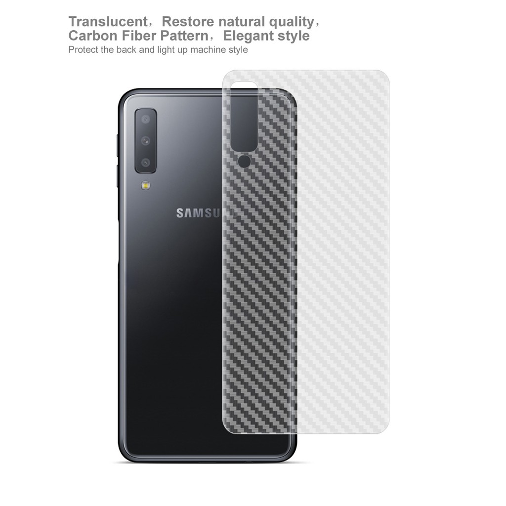 Imak Ốp Điện Thoại Dẻo Họa Tiết Sợi Carbon Thời Trang Chống Trượt Cho Samsung Galaxy A7 2018 A750f