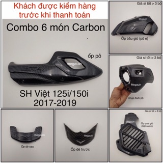 Combo ốp 6 món các bon sh 2017-2019