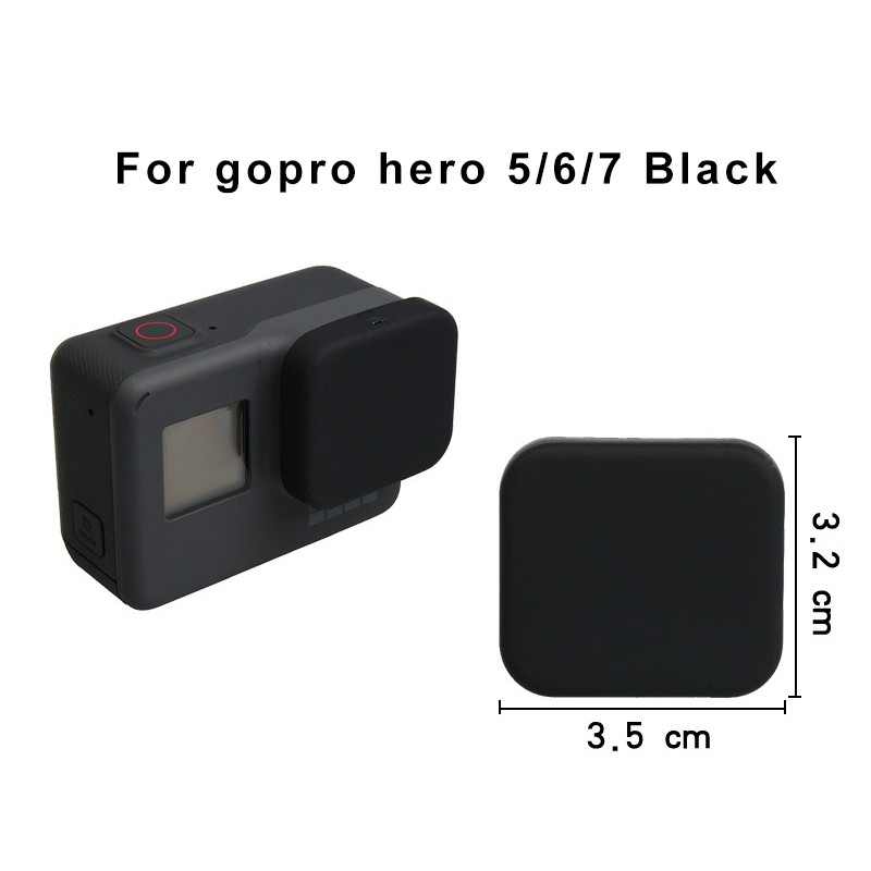 Nắp lens silicon gopro hero 5, 6, 7, 8 Black